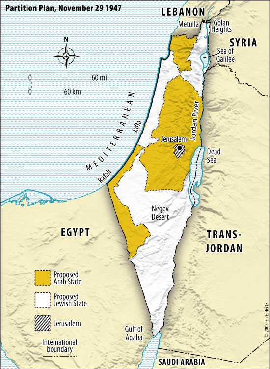 Сектор Гази та план розподілу Палестини